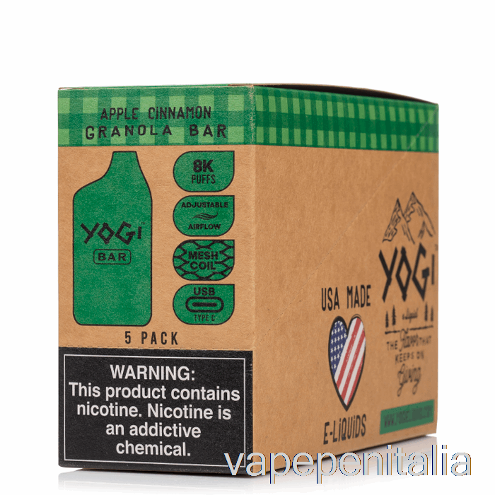 Vape In Italy [confezione Da 5] Yogi Bar 8000 Usa E Getta